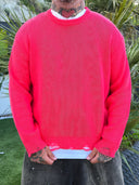 Maglione Sfrangiato Fragola