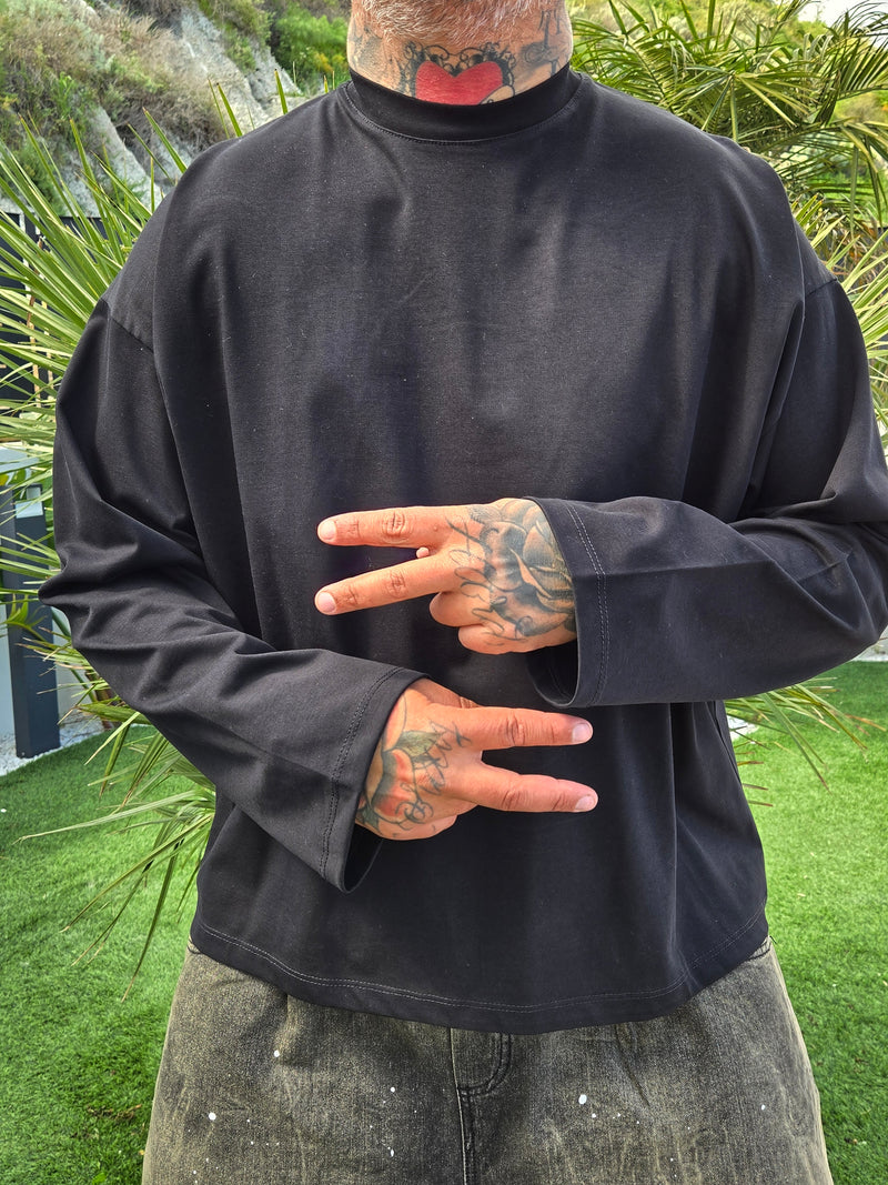 T-Shirt Big Over Plus Black