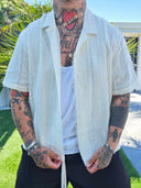 Camicia Sfrangiata Cream