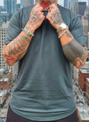 T-Shirt Arrotondata Forest Green