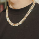 Collana Miami Bianco Oro